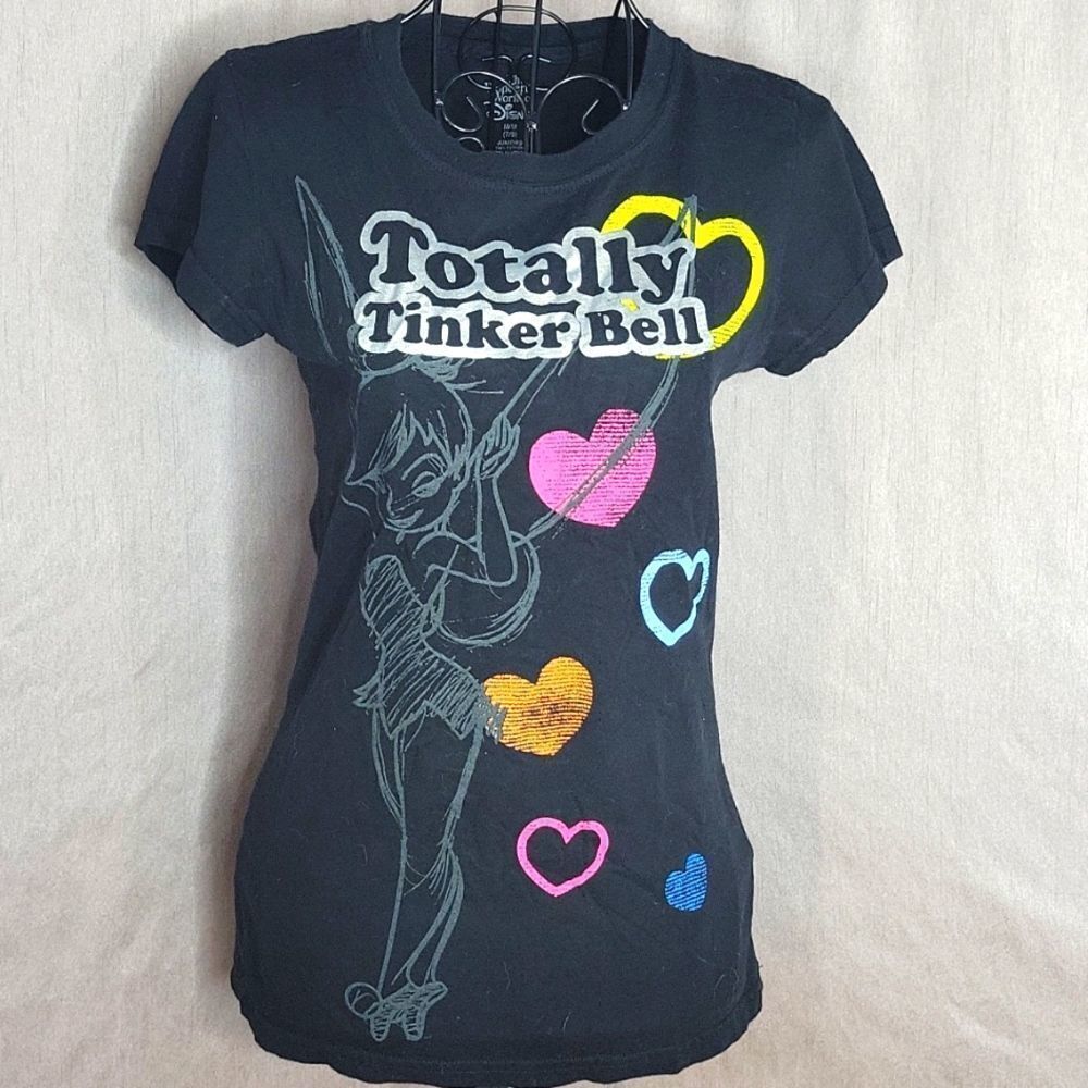DISNEY Totally Tinker Bell T Shirt Juniors Medium